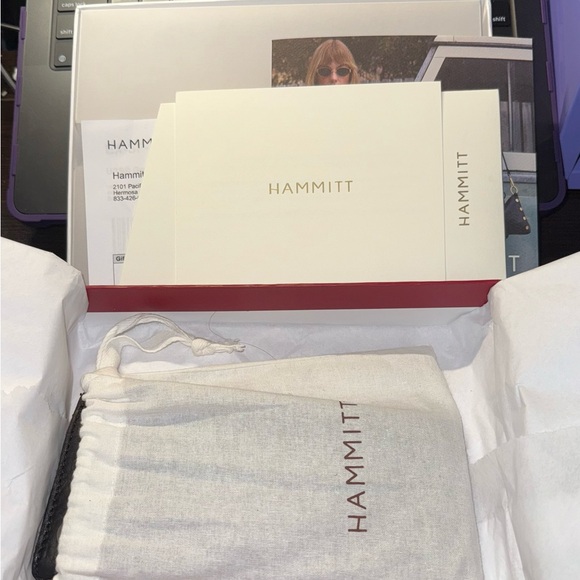 Hammitt Black Leather Large Tote Bag with Matching Wallet - Picture 9 of 15